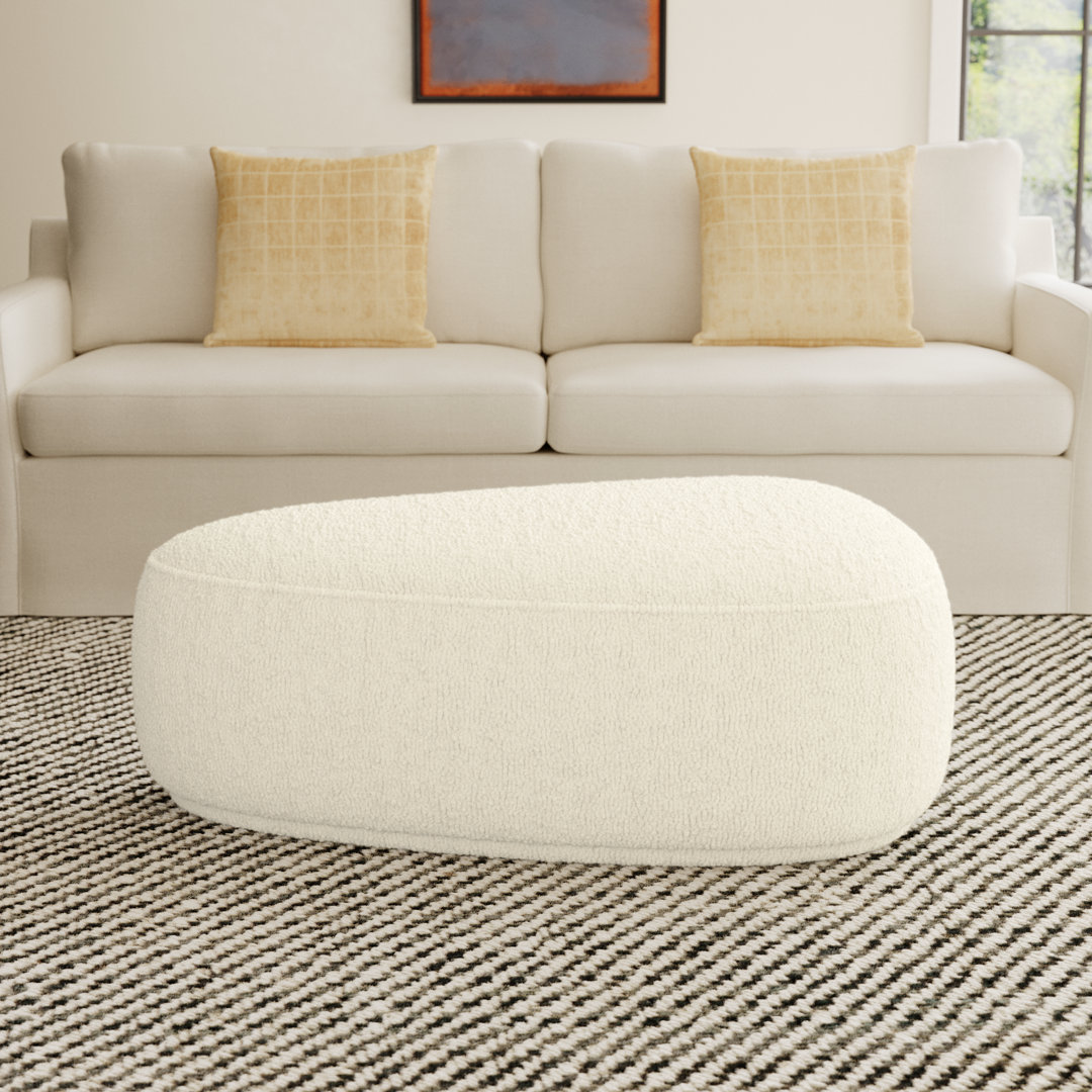 Adna 44'' Triangular Upholstered Ottoman